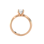 Round Lab Grown Diamond Solitaire Engagement Ring