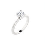 Round Lab Grown Diamond Solitaire Engagement Ring