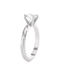 Round Lab Grown Diamond Solitaire Engagement Ring
