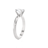 Round Lab Grown Diamond Solitaire Engagement Ring