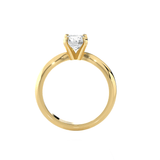 Round Lab Grown Diamond Solitaire Engagement Ring