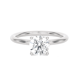 Round Lab Grown Diamond Solitaire Engagement Ring