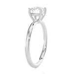 Round Lab Grown Diamond Solitaire Engagement Ring