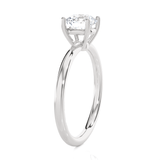 Round Lab Grown Diamond Solitaire Engagement Ring