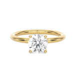 Round Lab Grown Diamond Solitaire Engagement Ring