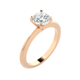 Round Lab Grown Diamond Solitaire Engagement Ring