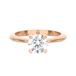 Round Lab Grown Diamond Solitaire Engagement Ring
