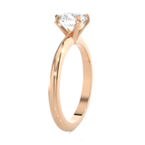 Round Lab Grown Diamond Solitaire Engagement Ring