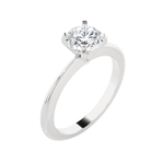Round Lab Grown Diamond Solitaire Engagement Ring