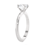 Round Lab Grown Diamond Solitaire Engagement Ring