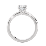 Round Lab Grown Diamond Solitaire Engagement Ring