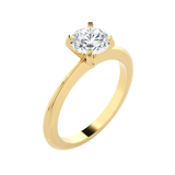 Round Lab Grown Diamond Solitaire Engagement Ring