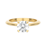 Round Lab Grown Diamond Solitaire Engagement Ring