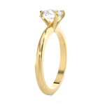 Round Lab Grown Diamond Solitaire Engagement Ring