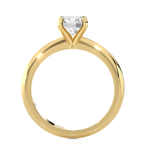 Round Lab Grown Diamond Solitaire Engagement Ring