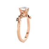 Round Lab Grown Diamond Solitaire Engagement Ring