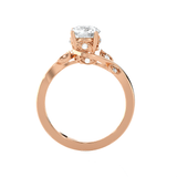Round Lab Grown Diamond Solitaire Engagement Ring