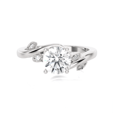 Round Lab Grown Diamond Solitaire Engagement Ring