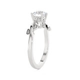 Round Lab Grown Diamond Solitaire Engagement Ring