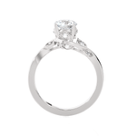 Round Lab Grown Diamond Solitaire Engagement Ring