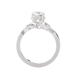 Round Lab Grown Diamond Solitaire Engagement Ring
