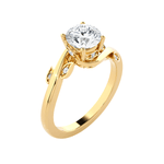 Round Lab Grown Diamond Solitaire Engagement Ring