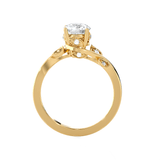 Round Lab Grown Diamond Solitaire Engagement Ring