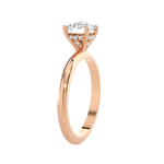 Round Lab Grown Diamond Solitaire Engagement Ring