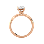 Round Lab Grown Diamond Solitaire Engagement Ring