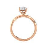 Round Lab Grown Diamond Solitaire Engagement Ring