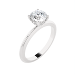 Round Lab Grown Diamond Solitaire Engagement Ring
