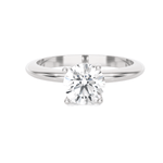 Round Lab Grown Diamond Solitaire Engagement Ring