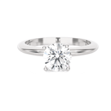Round Lab Grown Diamond Solitaire Engagement Ring