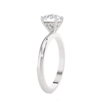Round Lab Grown Diamond Solitaire Engagement Ring