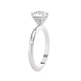 Round Lab Grown Diamond Solitaire Engagement Ring