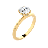 Round Lab Grown Diamond Solitaire Engagement Ring
