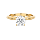 Round Lab Grown Diamond Solitaire Engagement Ring