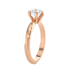Round Lab Grown Diamond Solitaire Engagement Ring