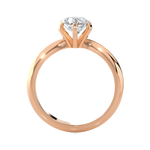 Round Lab Grown Diamond Solitaire Engagement Ring