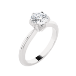 Round Lab Grown Diamond Solitaire Engagement Ring