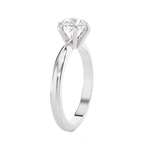 Round Lab Grown Diamond Solitaire Engagement Ring