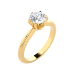 Round Lab Grown Diamond Solitaire Engagement Ring