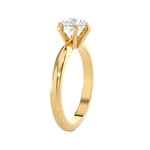 Round Lab Grown Diamond Solitaire Engagement Ring