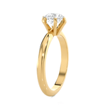 Round Lab Grown Diamond Solitaire Engagement Ring