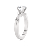 Round Lab Grown Diamond Solitaire Engagement Ring