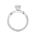Round Lab Grown Diamond Solitaire Engagement Ring