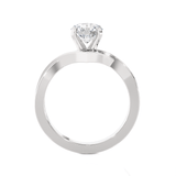 Round Lab Grown Diamond Solitaire Engagement Ring
