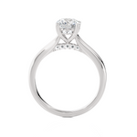 Round Lab Grown Diamond Halo Engagement Ring
