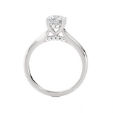Round Lab Grown Diamond Halo Engagement Ring