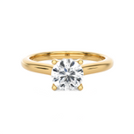 Round Lab Grown Diamond Halo Engagement Ring
